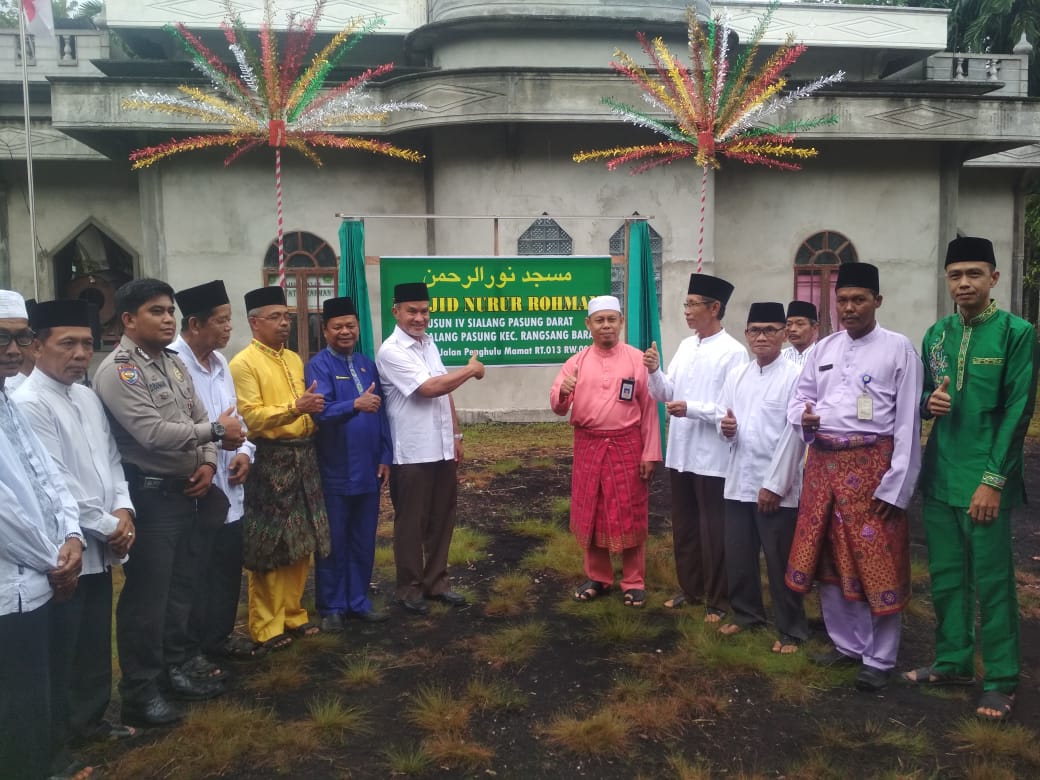 Peresmian Masjid Nurur Rohman Desa Sialang Pasung