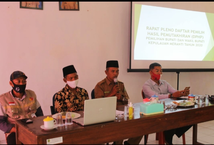 Rapat Pleno Daftar Pemilih Hasil Pemuktahiran (DPHP) Pemilihan Bupati Dan Wakil Bupati Kabupaten Kepulauan Meranti Tahun 2020