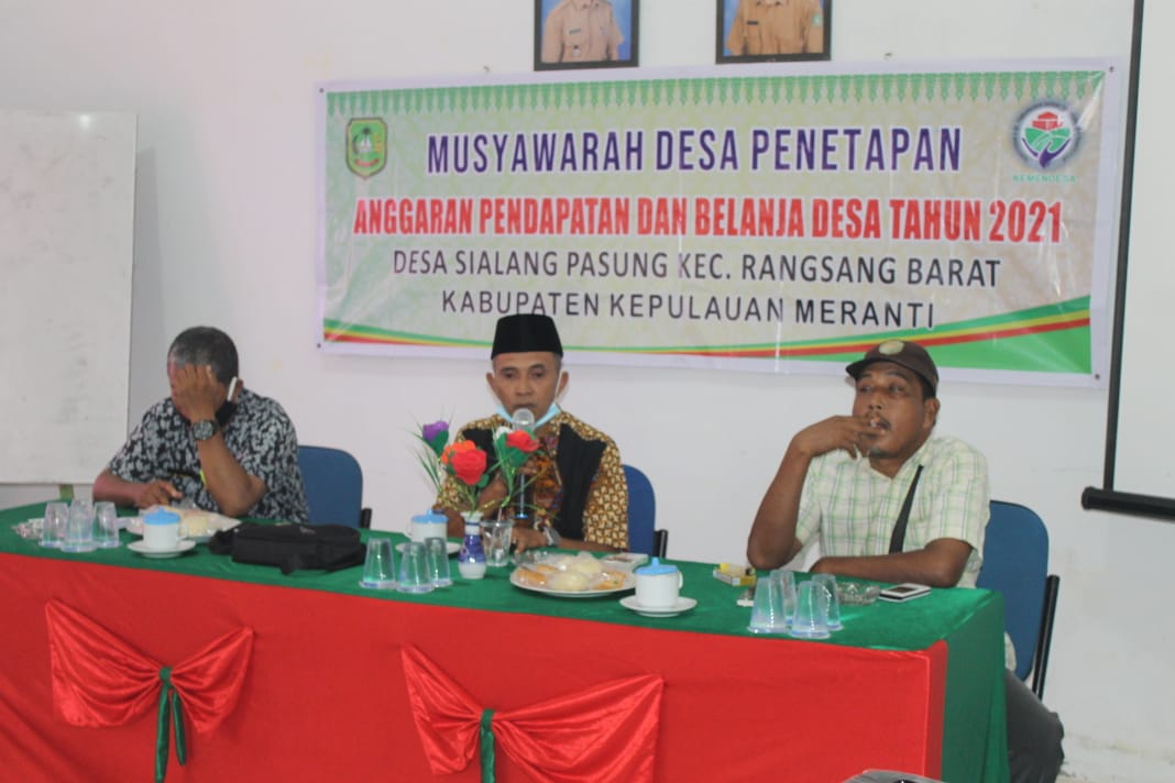 Sosialisasi Bantuan Perumahan Rehabilitas Tahun 2021 di Desa Sialang Pasung