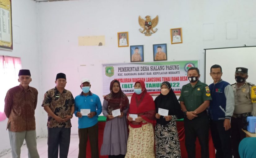 Penyaluran Bantuan Langsung Tunai Dana Desa (BLT-DD) Tahap II  di Desa Sialang Pasung